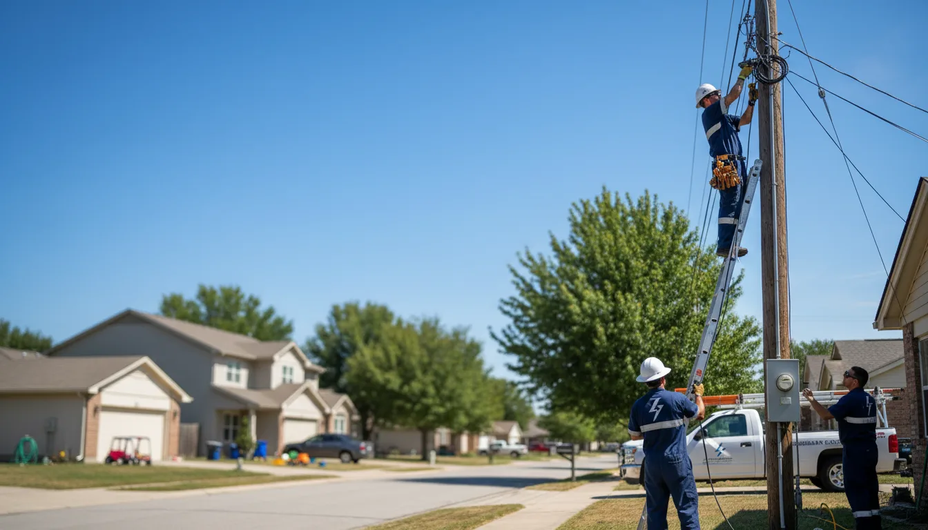 Residential electrician providing installation services in Olla, LA